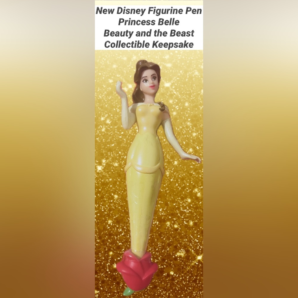 Disney Princess Belle  Figurine Pen  Beauty & the Beast New Authentic